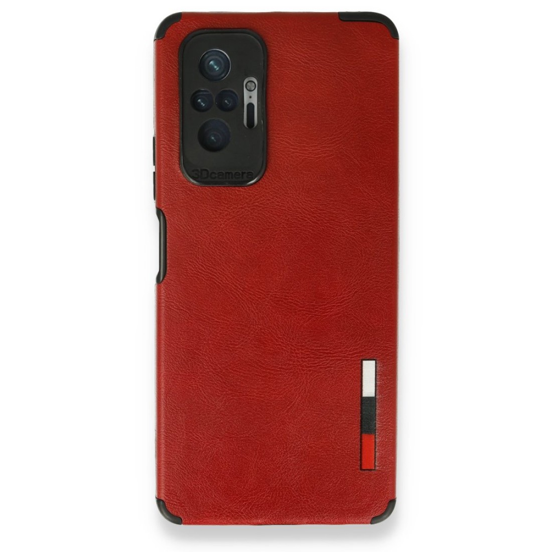  Xiaomi Redmi Note 10 Pro Kılıf Loop Deri Silikon - Kırmızı