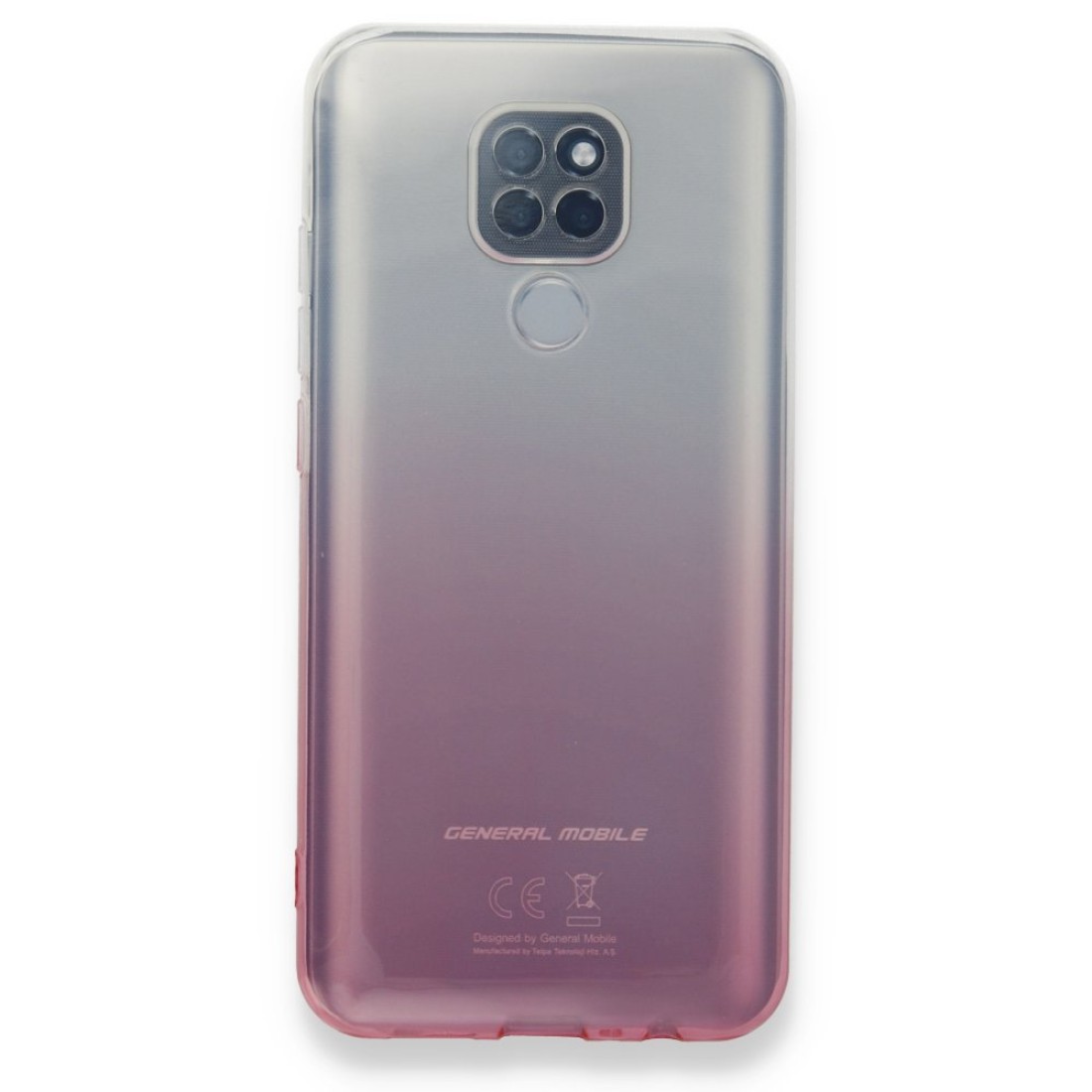  General Mobile GM 20 Kılıf Lüx Çift Renkli Silikon - Pembe