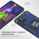  Samsung Galaxy M51 Kılıf Zegna Yüzüklü Silikon Kapak - Mavi