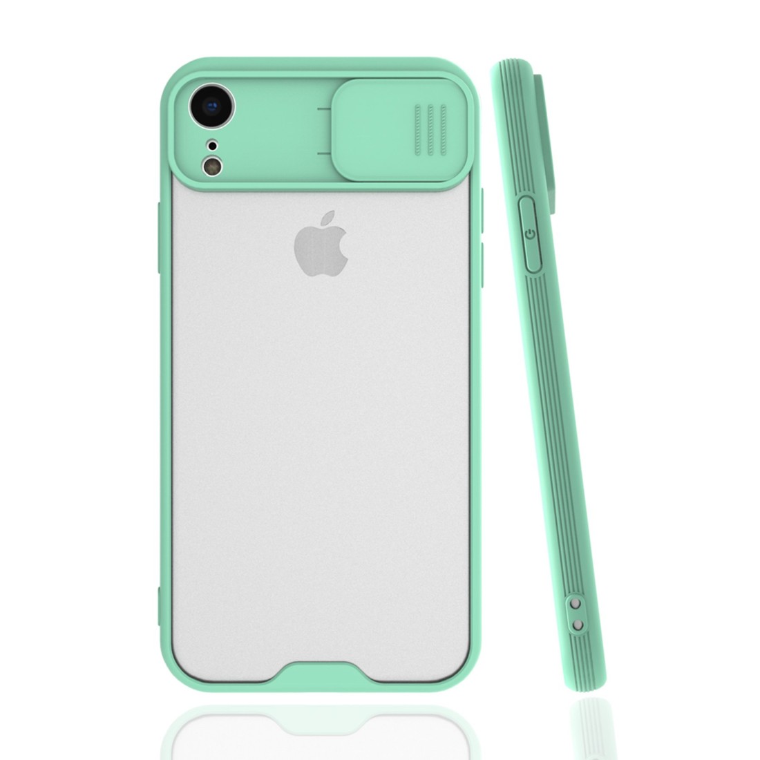 iPhone XR Kılıf Platin Kamera Koruma Silikon - Açık Yeşil iPhone XR Kılıf Platin Kamera Koruma Silikon - Açık Yeşil