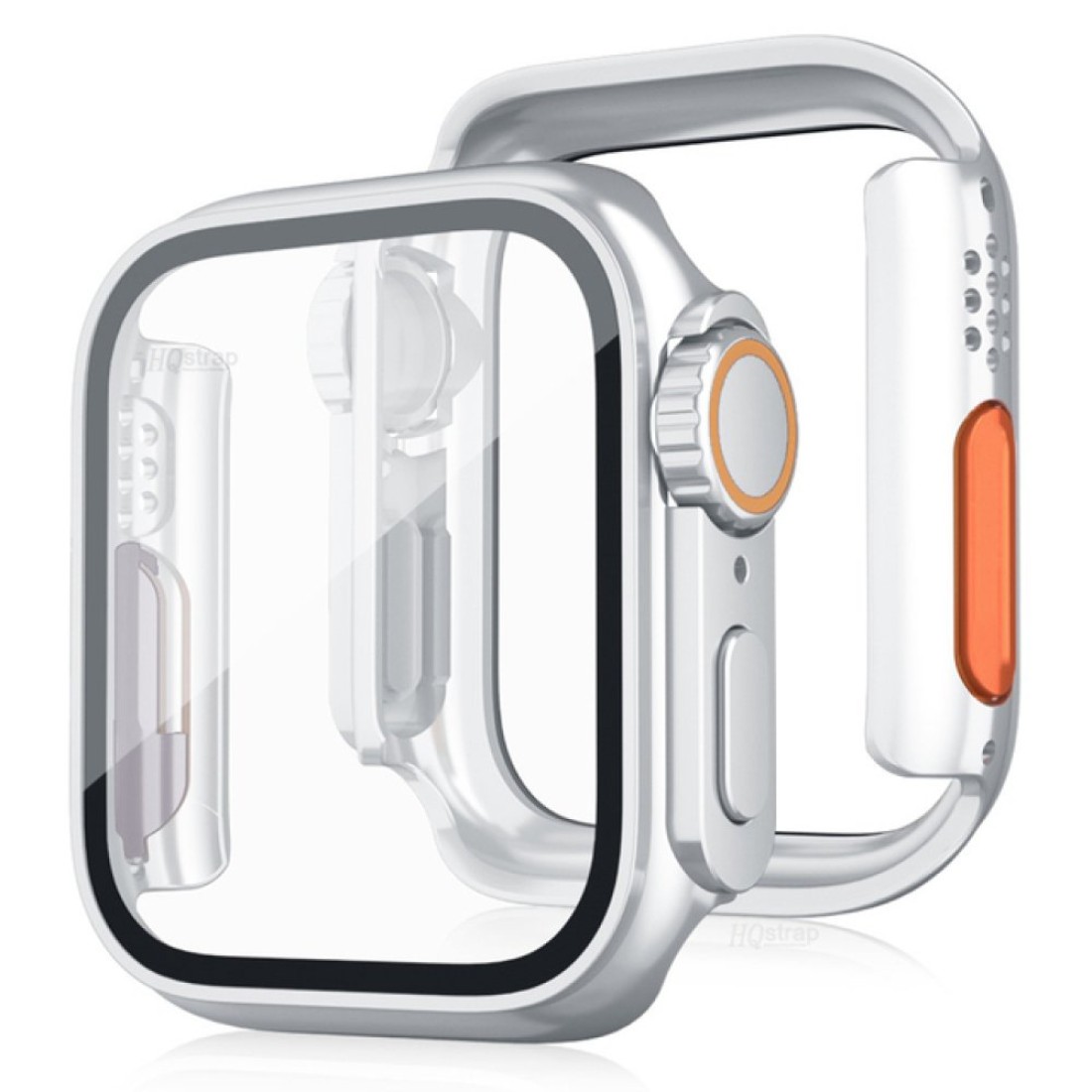  Apple Watch 40mm Watch 49mm Kasa Dönüştürücü ve Ekran Koruyucu - Gümüş
