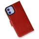 iPhone 12 Kılıf Trend S Plus Kapaklı Kılıf - Kırmızı iPhone 12 Kılıf Trend S Plus Kapaklı Kılıf - Kırmızı