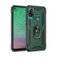  Huawei P40 Lite E Kılıf Sofya Yüzüklü Silikon Kapak - Yeşil