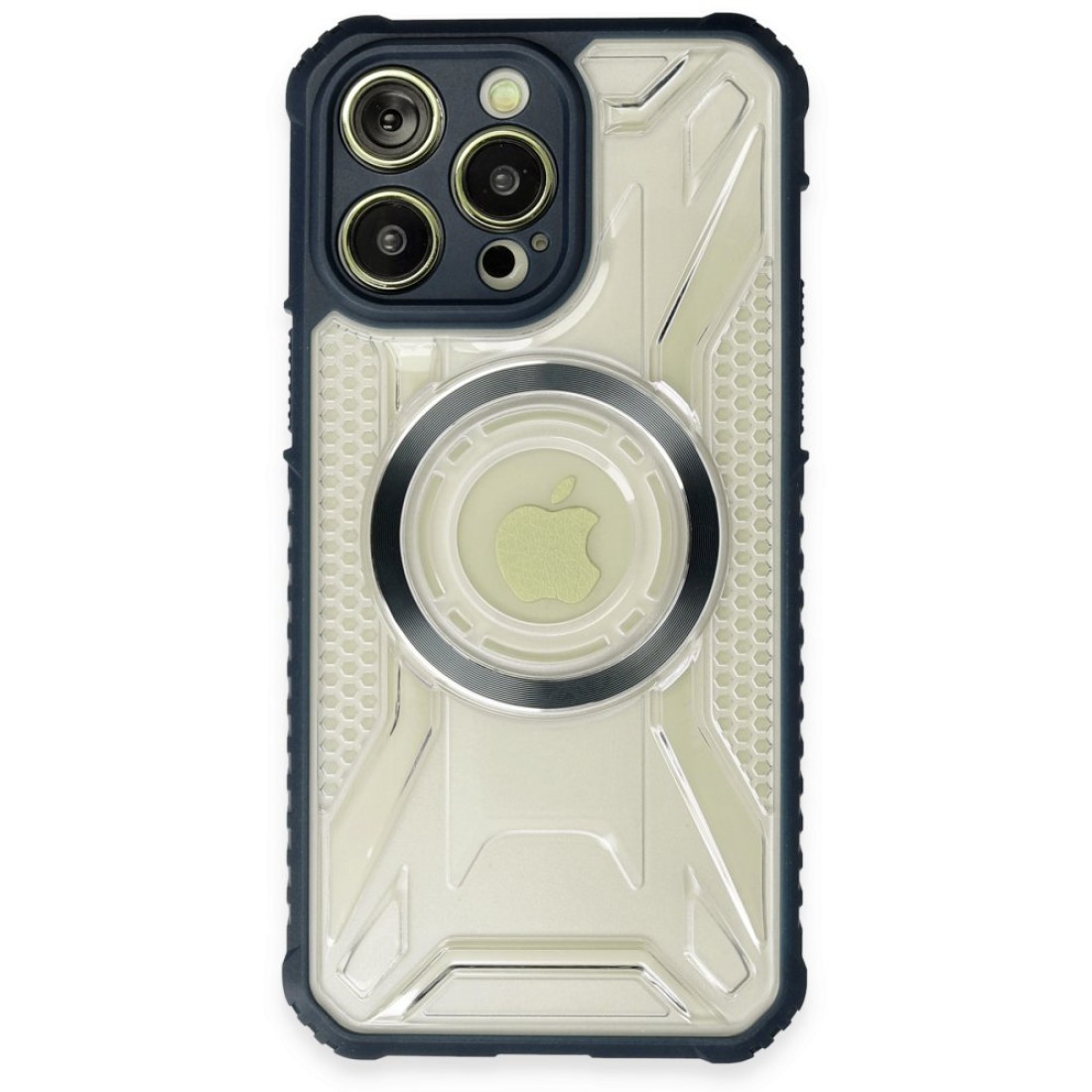  iPhone 14 Pro Kılıf Prag Magneticsafe Kapak - Lacivert