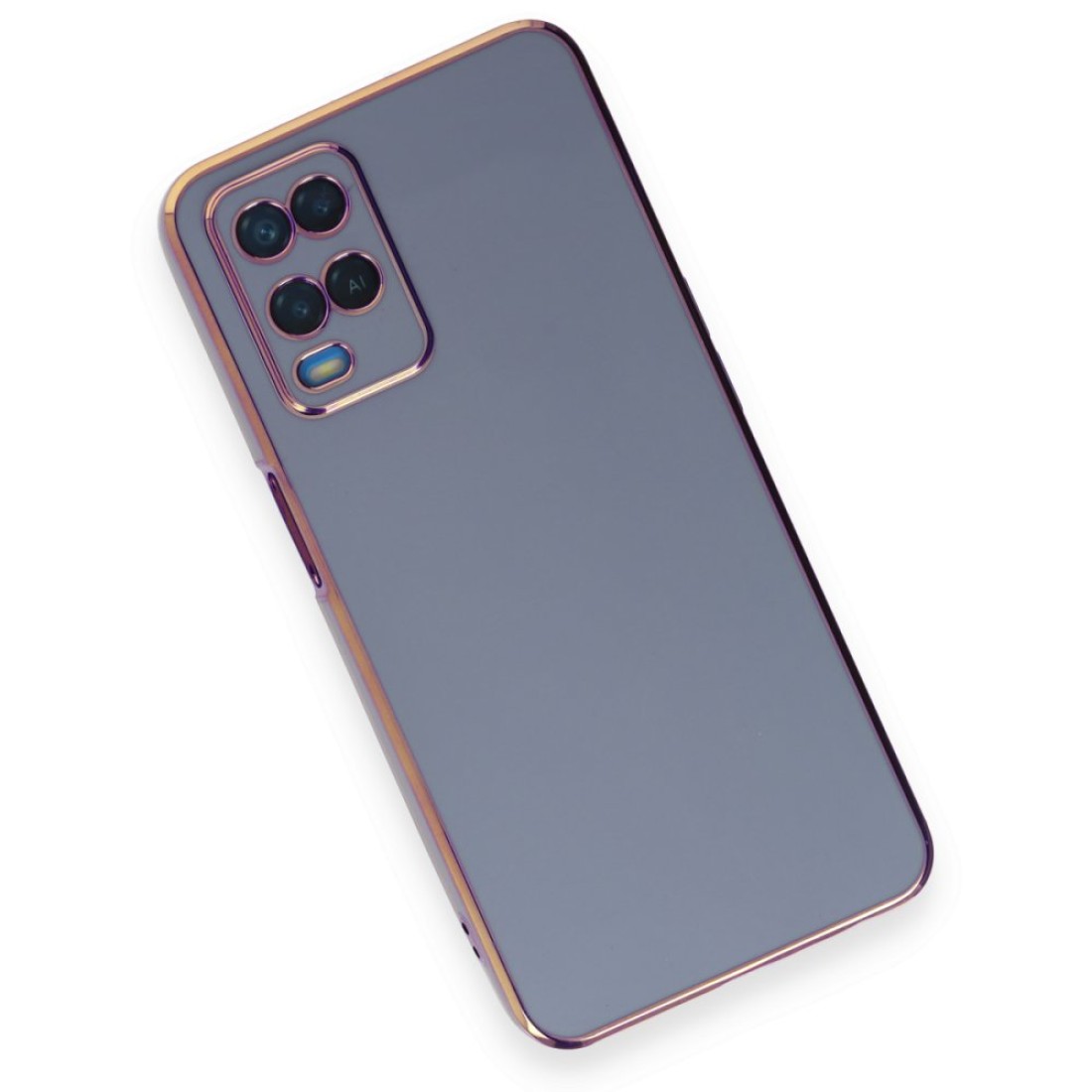  Oppo A54 4G Kılıf Volet Silikon - Mavi