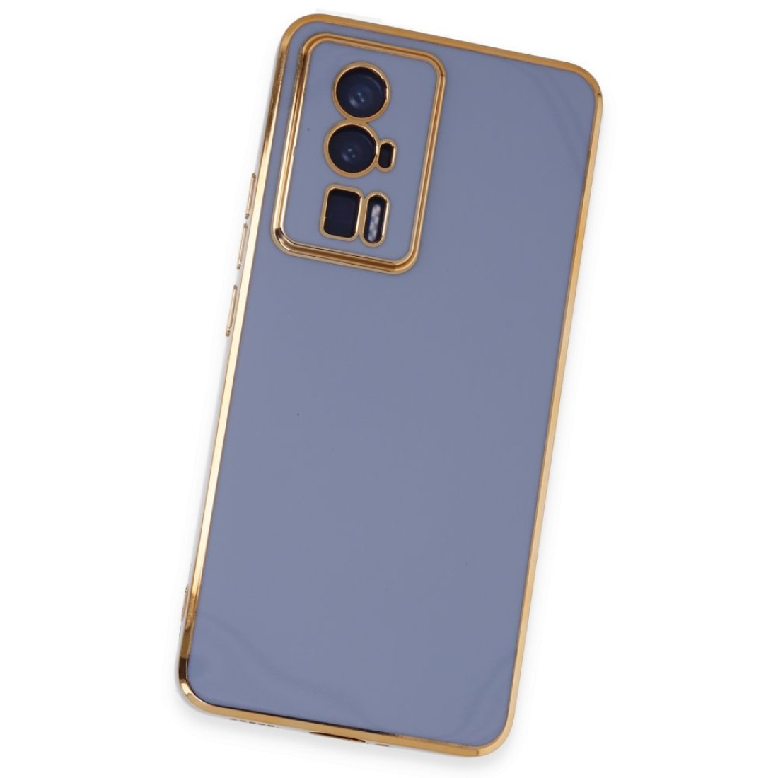  Xiaomi Poco F5 Pro Kılıf Volet Silikon - Mavi