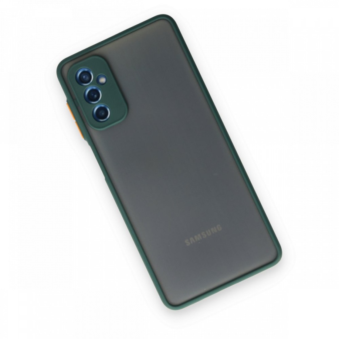  Samsung Galaxy M52 5G Kılıf Montreal Silikon Kapak - Yeşil