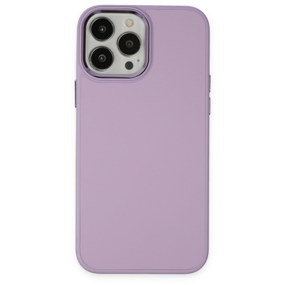  iPhone 13 Pro Max Kılıf Asya Deri Silikon - Lila