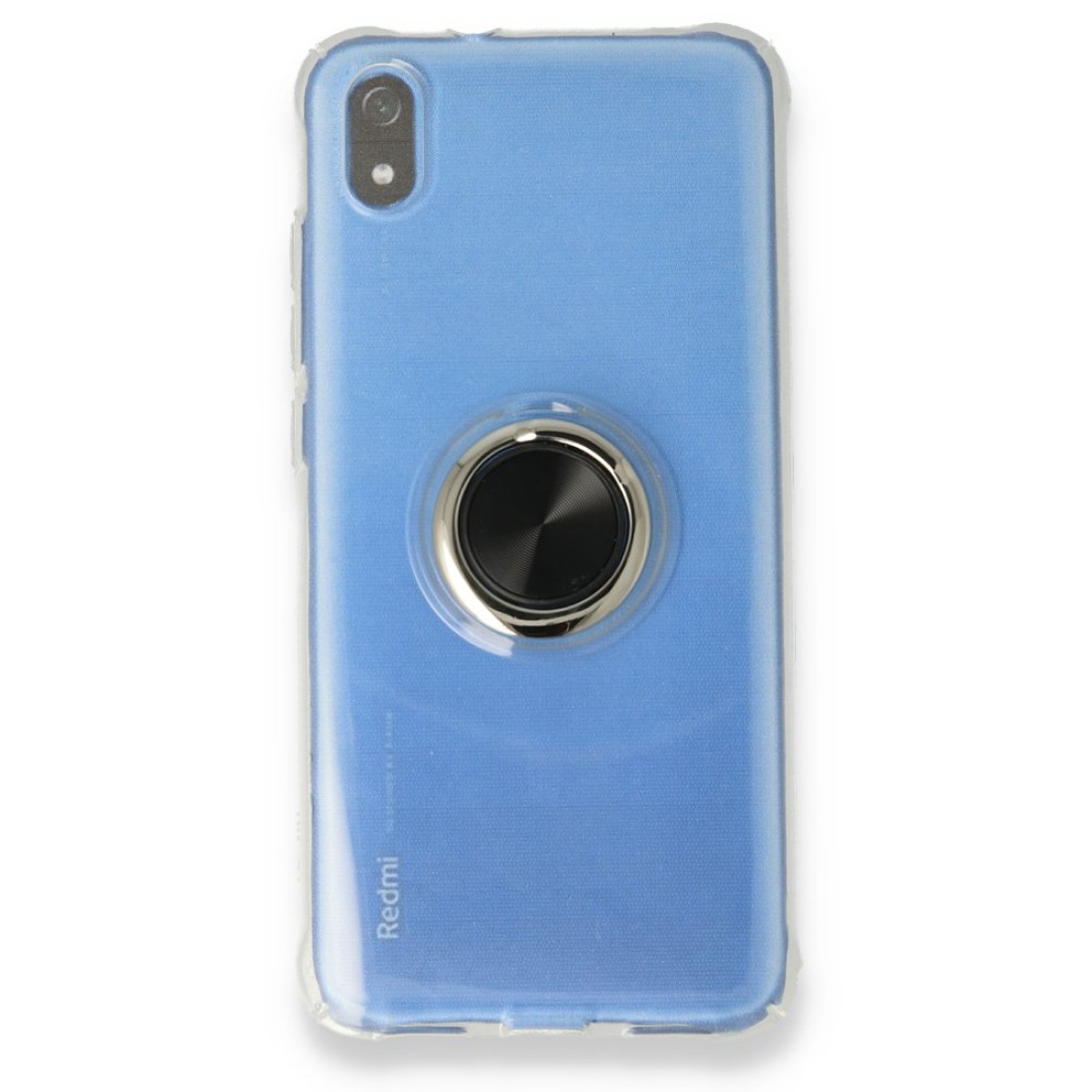  Xiaomi Redmi 7A Kılıf Gros Yüzüklü Silikon - Siyah