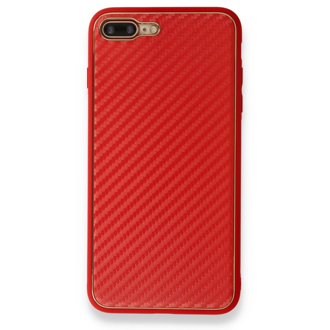 iPhone 7 Plus Kılıf Coco Karbon Silikon - Kırmızı