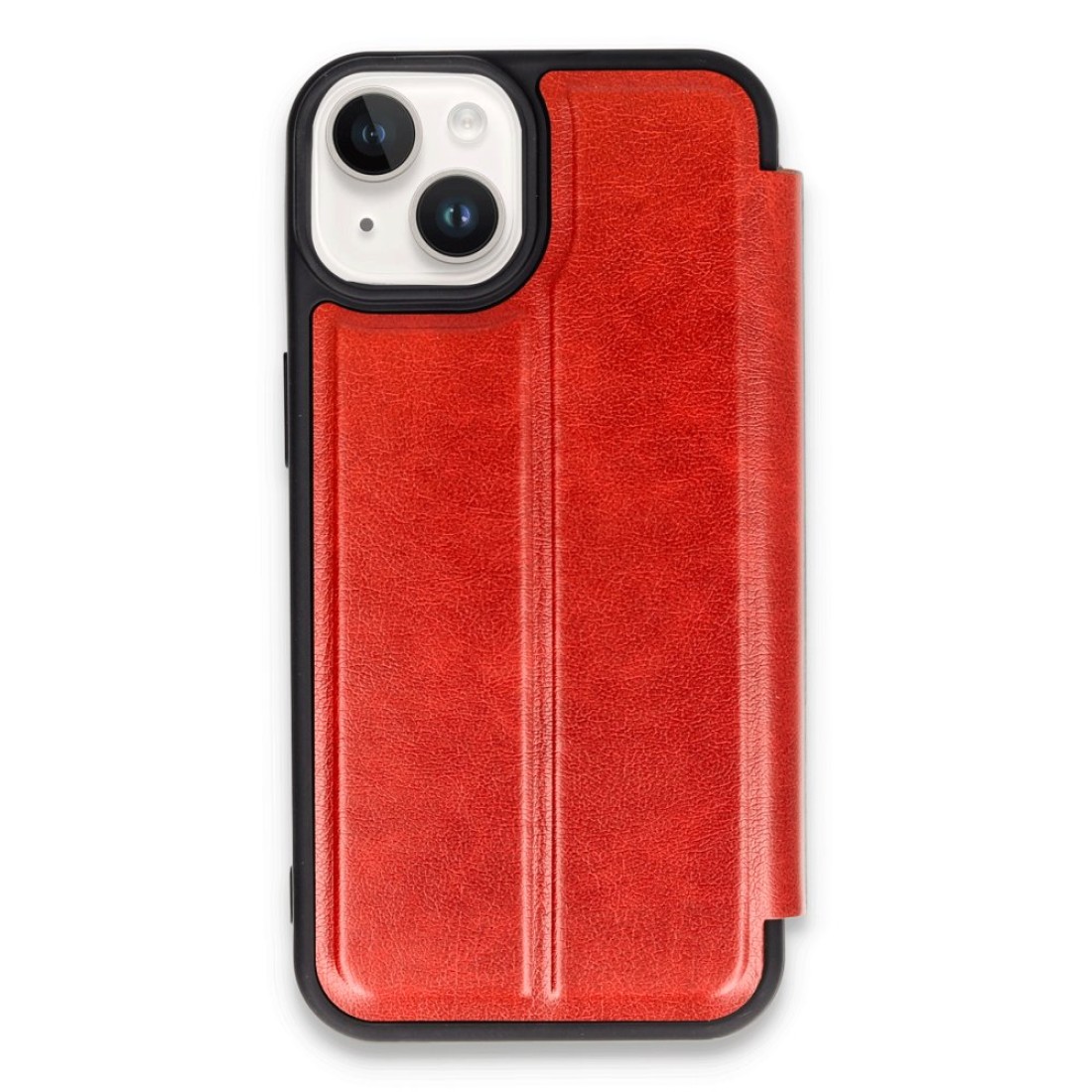  iPhone 13 Kılıf Flip Cover - Kırmızı