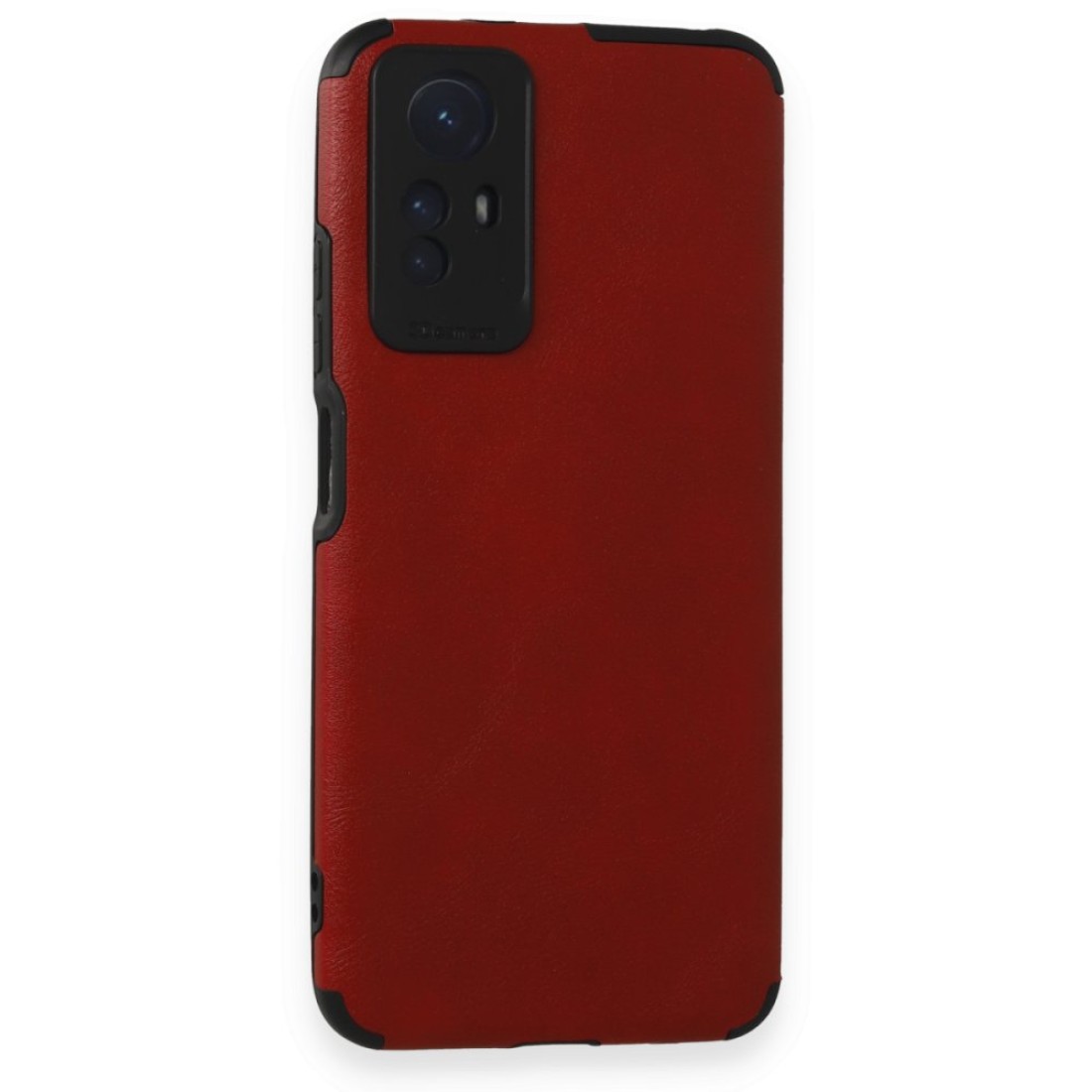 Xiaomi Redmi Note 12S Kılıf Loop Deri Silikon - Kırmızı