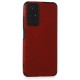  Xiaomi Redmi Note 12S Kılıf Loop Deri Silikon - Kırmızı