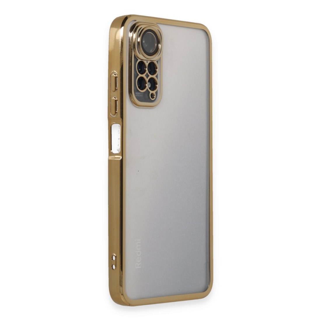 Xiaomi Redmi Note 11 4G Kılıf Razer Lensli Silikon - Gold Xiaomi Redmi Note 11 4G Kılıf Razer Lensli Silikon - Gold