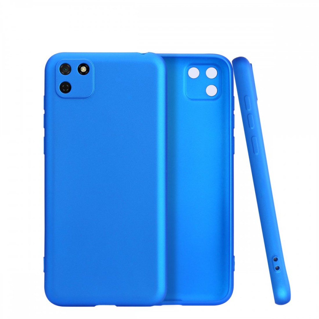  Huawei Y5P Kılıf First Silikon - Mavi