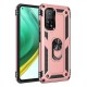  Xiaomi Mi 10T Pro Kılıf Sofya Yüzüklü Silikon Kapak - Rose