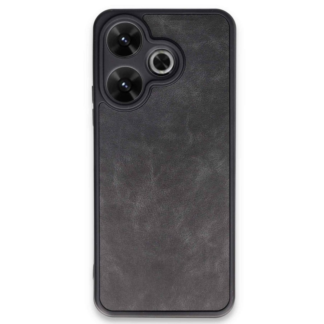  Xiaomi Redmi 13 4G Kılıf Aras Deri Kapak - Siyah