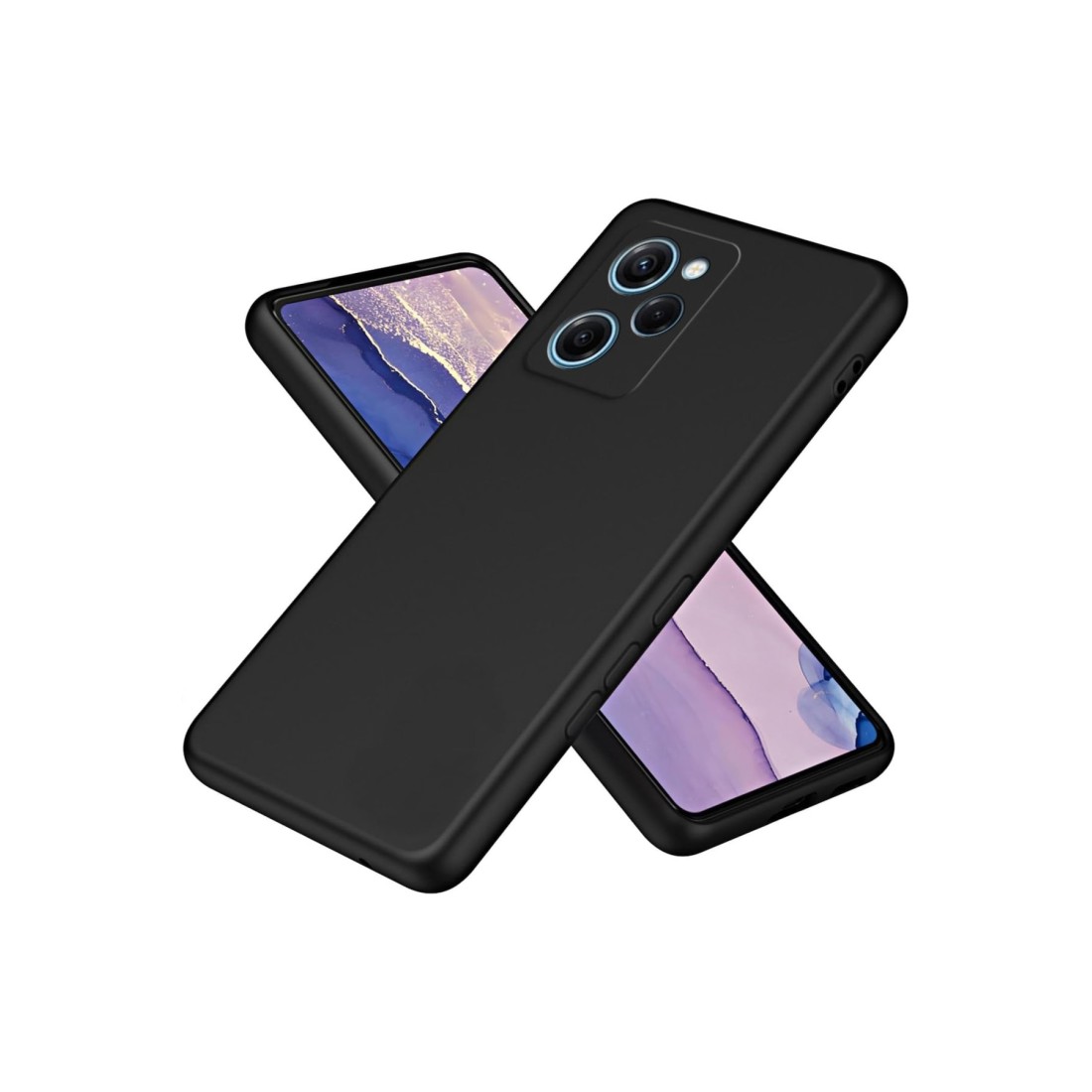  Xiaomi Poco X5 Pro 5G Kılıf Nano içi Kadife Silikon - Siyah