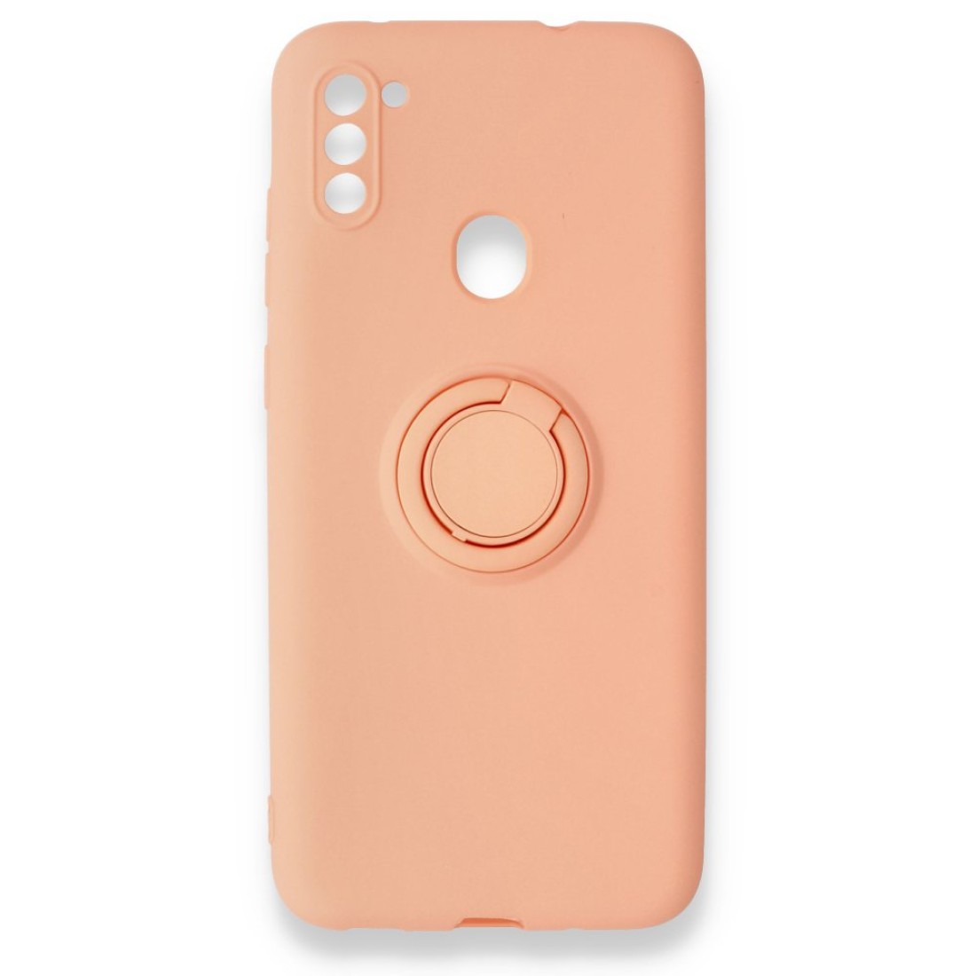  Samsung Galaxy M11 Kılıf Viktor Yüzüklü Silikon - Pudra