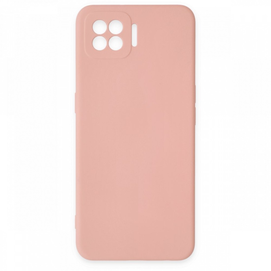  Oppo A73 Kılıf Nano içi Kadife Silikon - Pudra