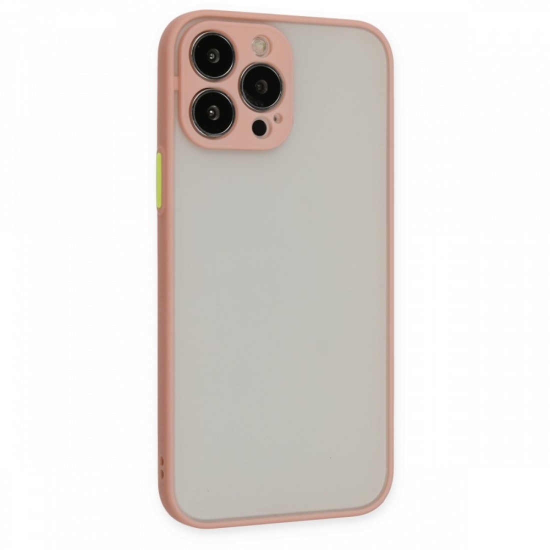 iPhone 14 Pro Max Kılıf Montreal Silikon Kapak - Pembe iPhone 14 Pro Max Kılıf Montreal Silikon Kapak - Pembe