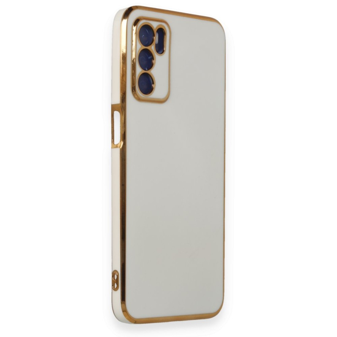 Oppo A55 Kılıf Volet Silikon - Beyaz Oppo A55 Kılıf Volet Silikon - Beyaz
