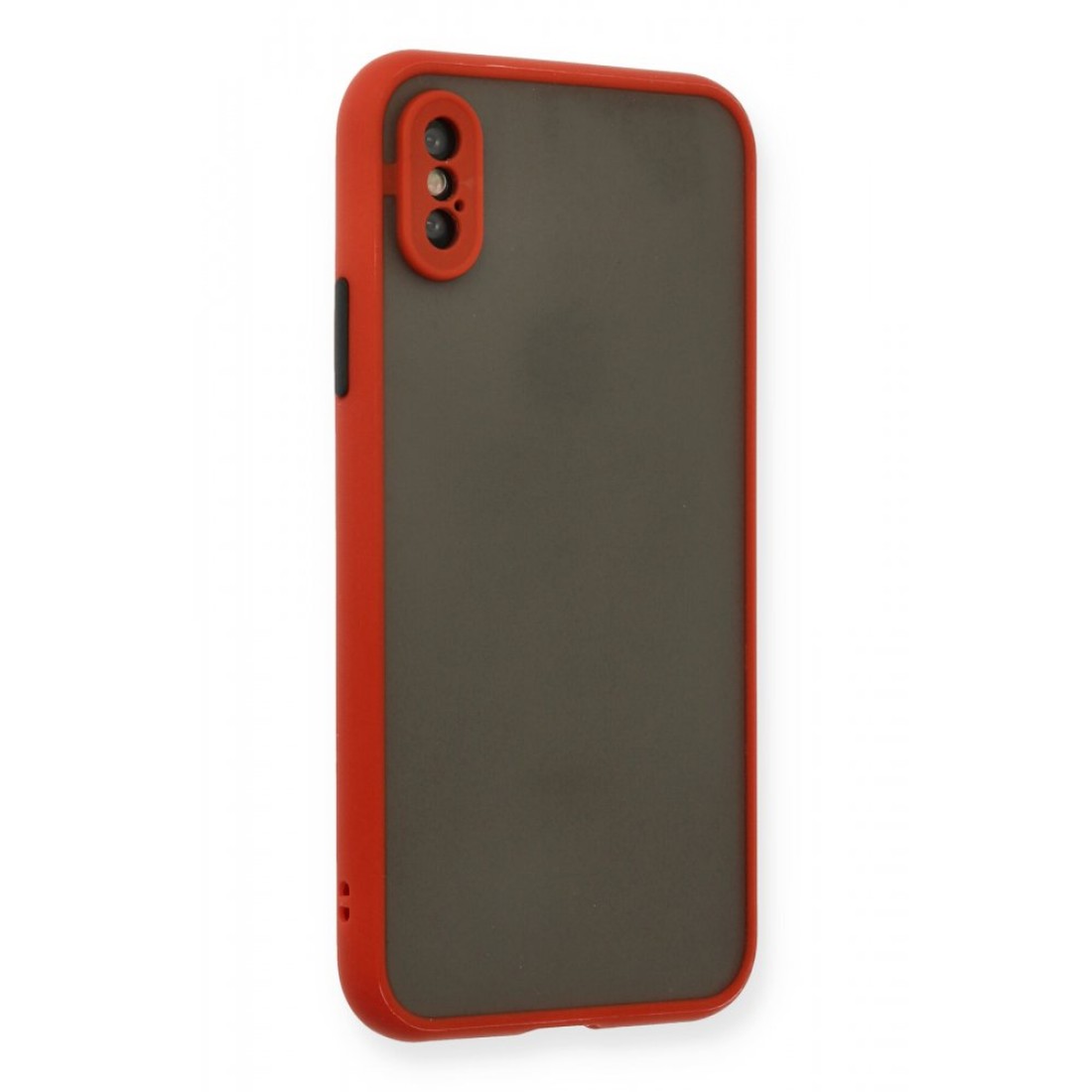 iPhone X Kılıf Montreal Silikon Kapak - Kırmızı iPhone X Kılıf Montreal Silikon Kapak - Kırmızı