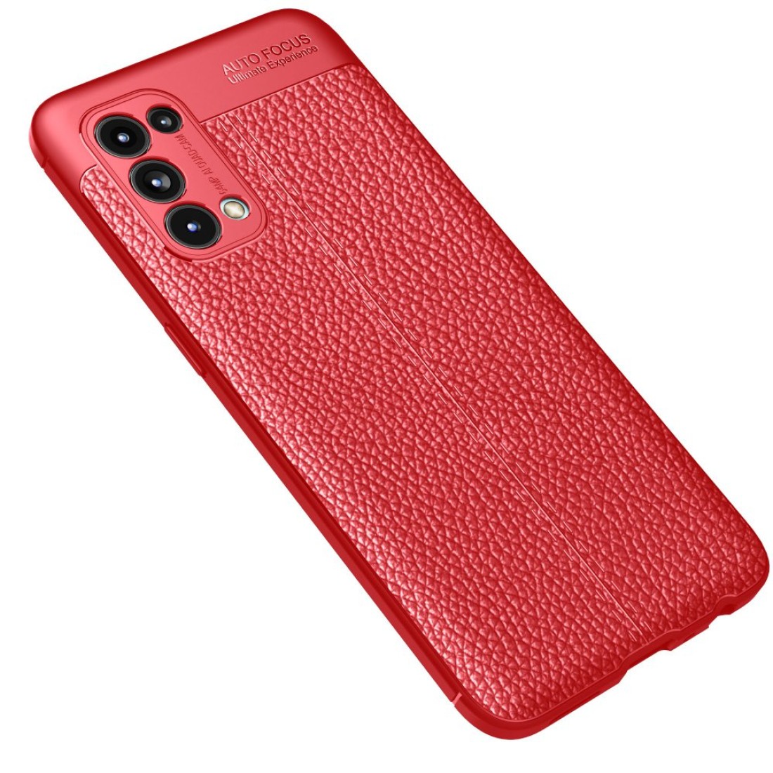  Oppo Reno 5 Kılıf Auto Focus Kapak - Kırmızı