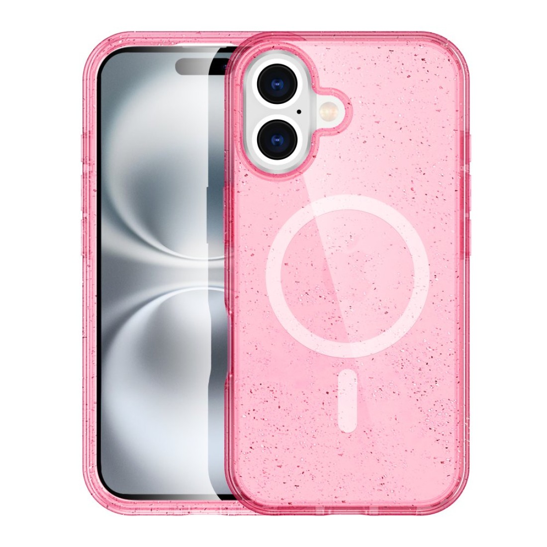  iPhone 16 Kılıf Glow Magsafe Kapak - Pembe