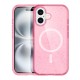 iPhone 16 Kılıf Glow Magsafe Kapak - Pembe iPhone 16 Kılıf Glow Magsafe Kapak - Pembe