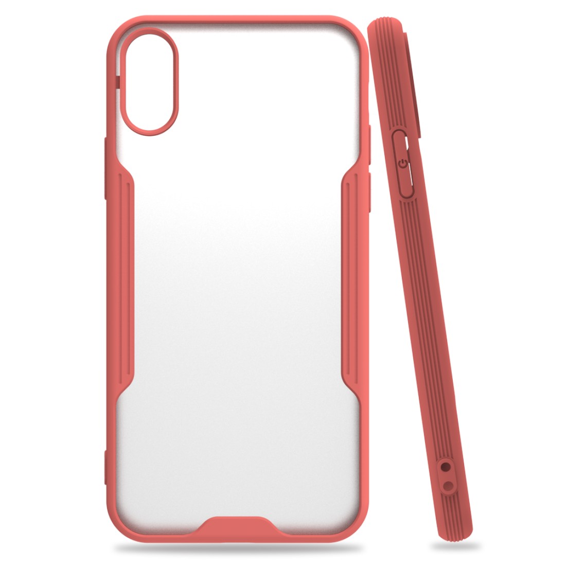  iPhone XS Kılıf Platin Silikon - Pembe