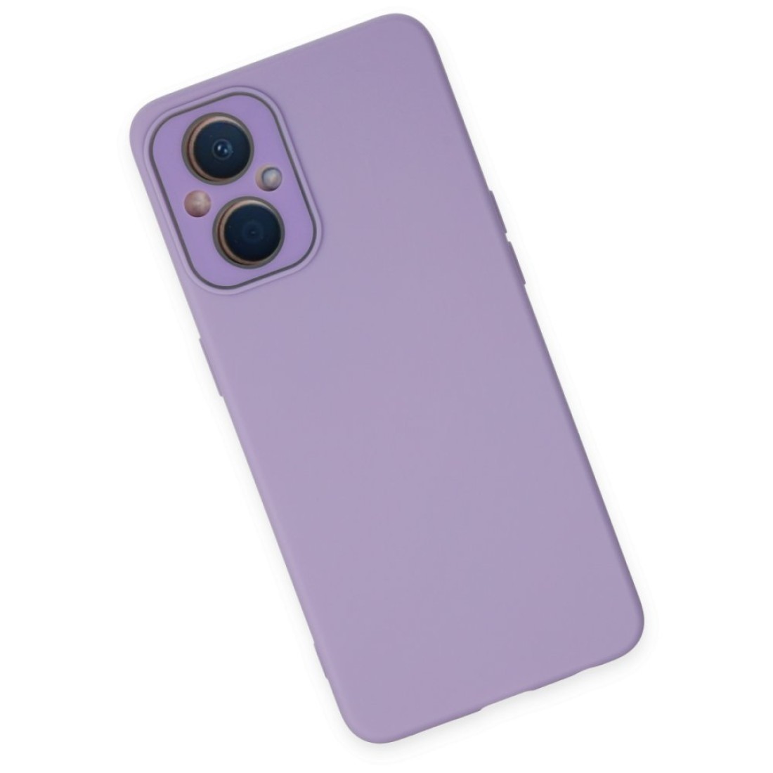  Oppo Reno 8 Lite Kılıf Lansman Glass Kapak - Lila