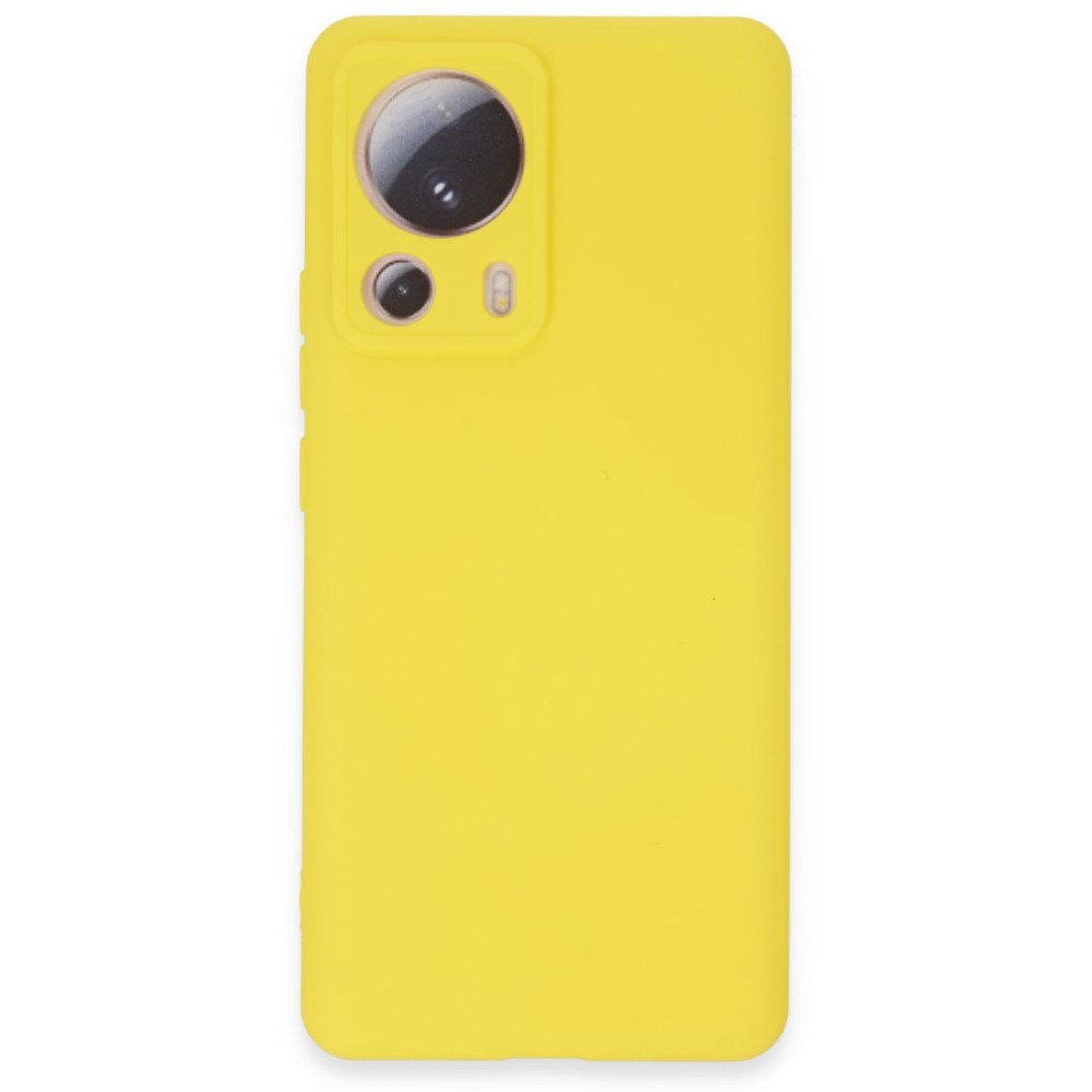  Xiaomi Mi 13 Lite Kılıf Nano içi Kadife Silikon - Sarı