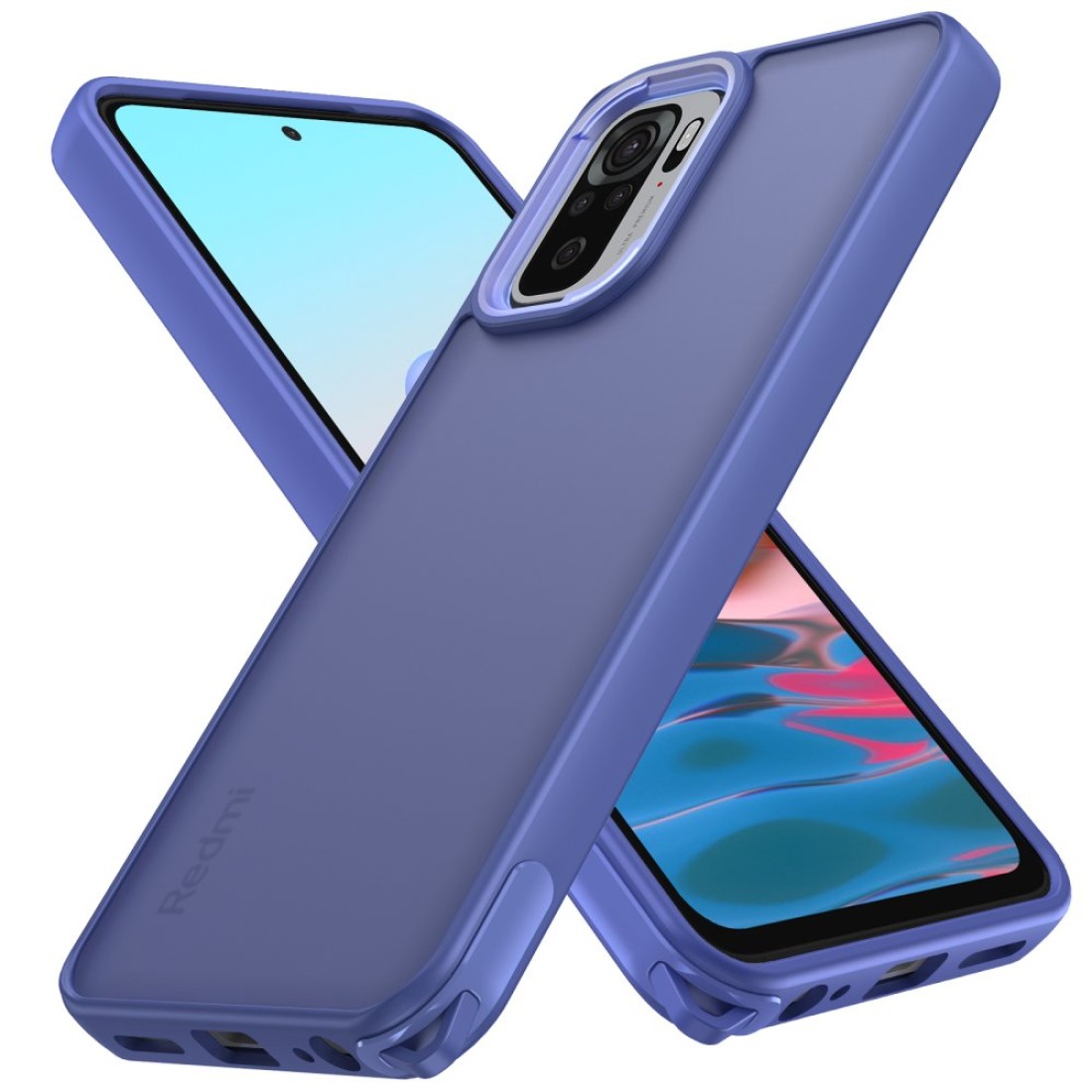  Xiaomi Redmi Note 10 Pro Kılıf Elegant Kapak - Açık Mavi