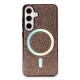  Samsung Galaxy S24 Kılıf Diamond Magsafe Kapak - Pembe