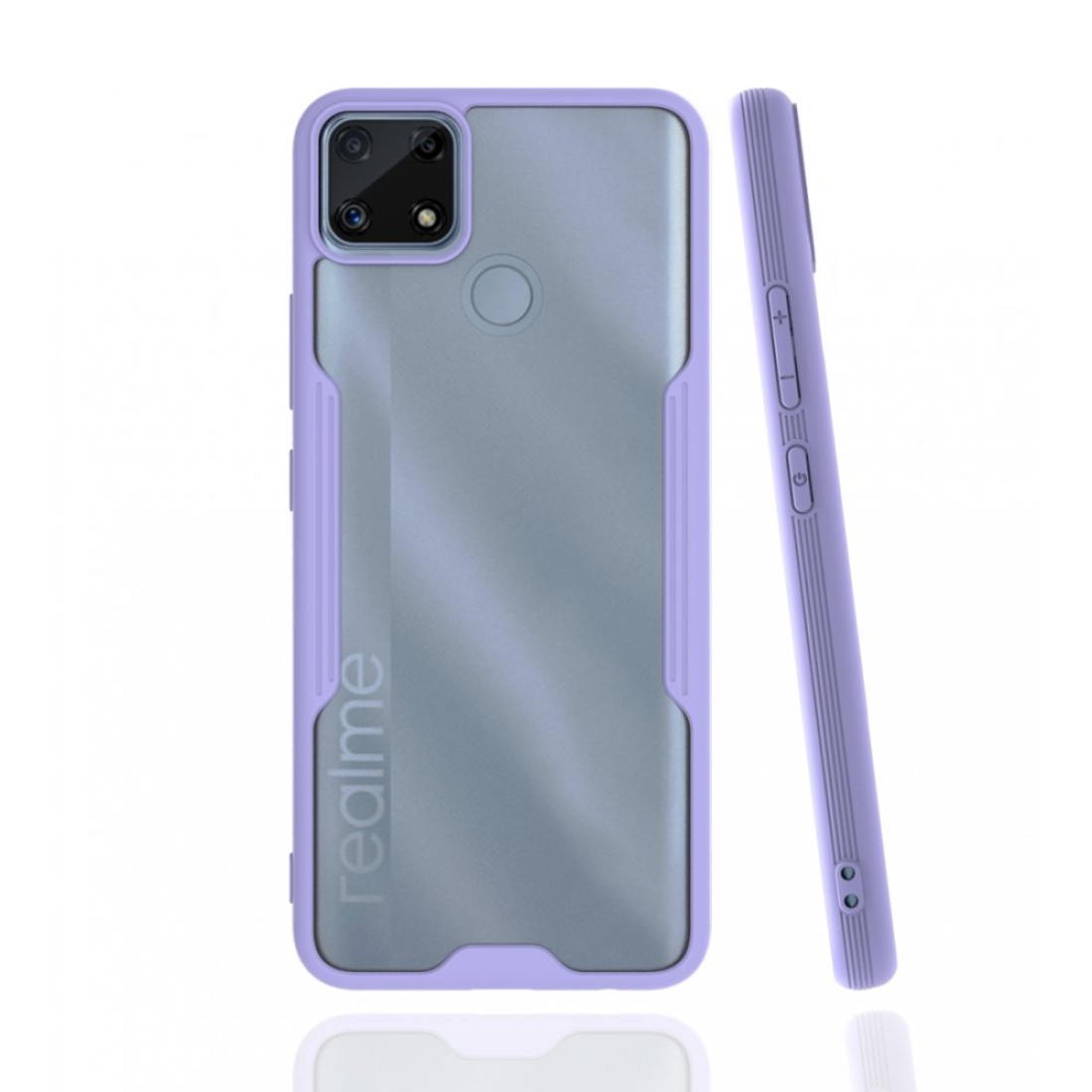 Realme C25 Kılıf Platin Silikon - Lila