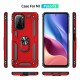 Xiaomi Redmi K40 Kılıf Sofya Yüzüklü Silikon Kapak - Kırmızı Xiaomi Redmi K40 Kılıf Sofya Yüzüklü Silikon Kapak - Kırmızı