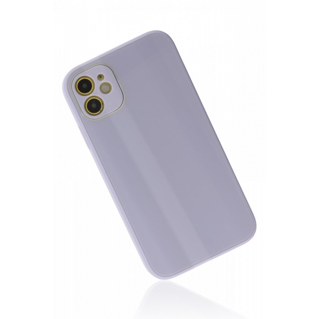 iPhone 12 Kılıf Glass Kapak - Lila iPhone 12 Kılıf Glass Kapak - Lila