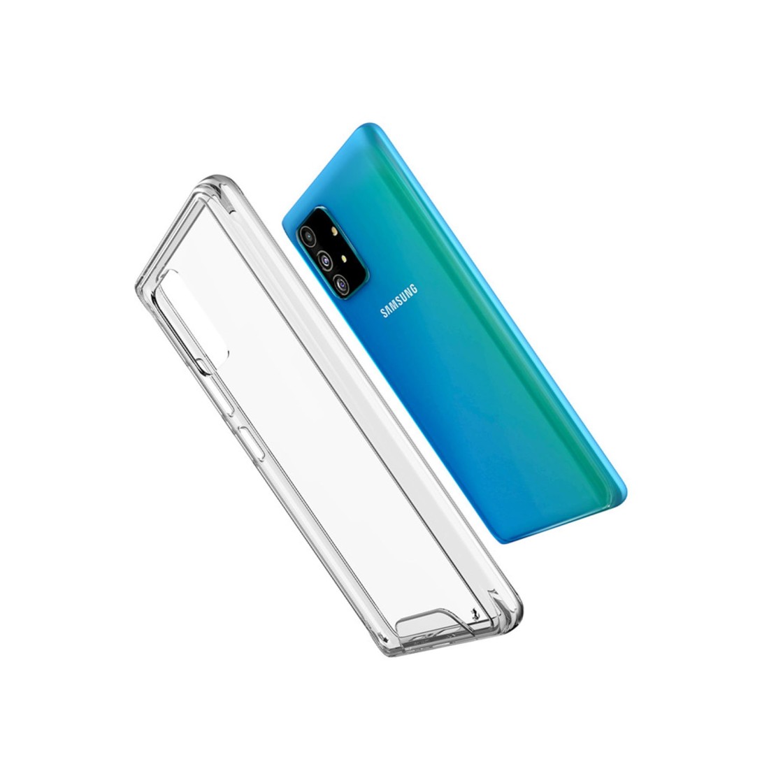  Samsung Galaxy A91 / S10 Lite Kılıf Lüx Şeffaf Silikon