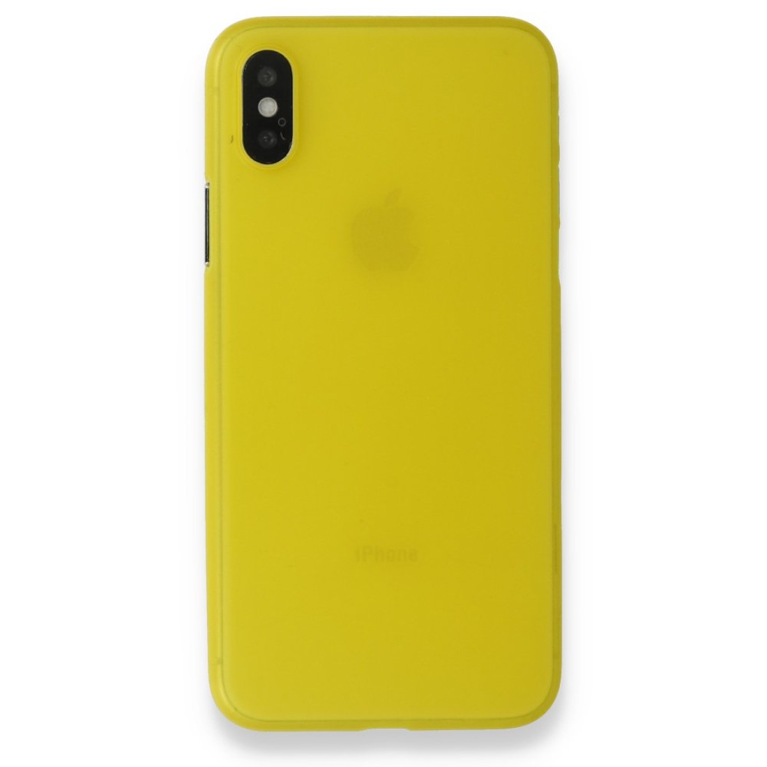  iPhone XS Max Kılıf PP Ultra İnce Kapak - Sarı