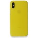 iPhone XS Max Kılıf PP Ultra İnce Kapak - Sarı