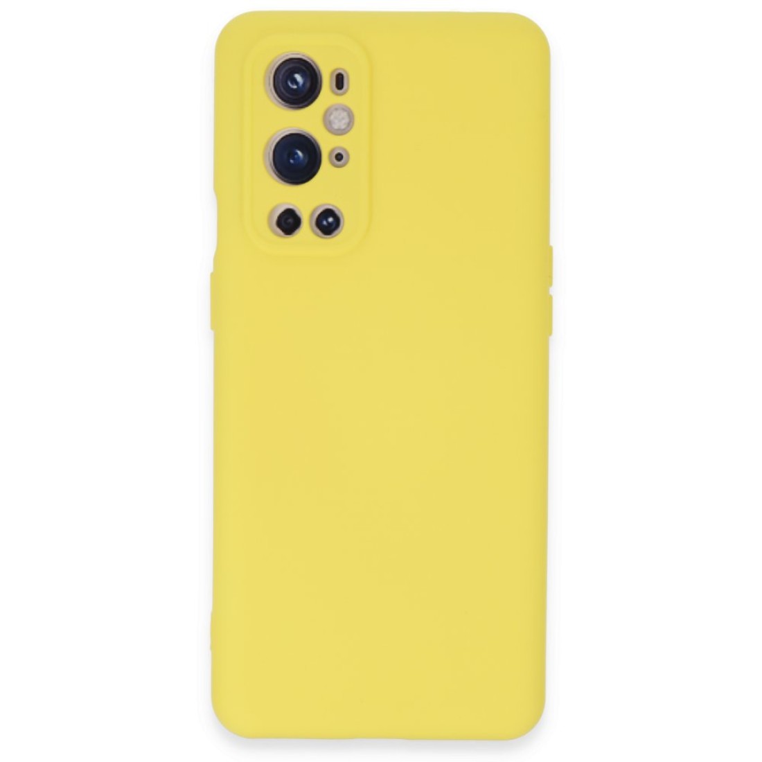  One Plus 9 Pro Kılıf Nano içi Kadife Silikon - Sarı
