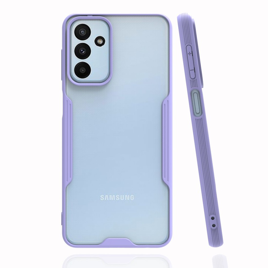  Samsung Galaxy M13 Kılıf Platin Silikon - Lila