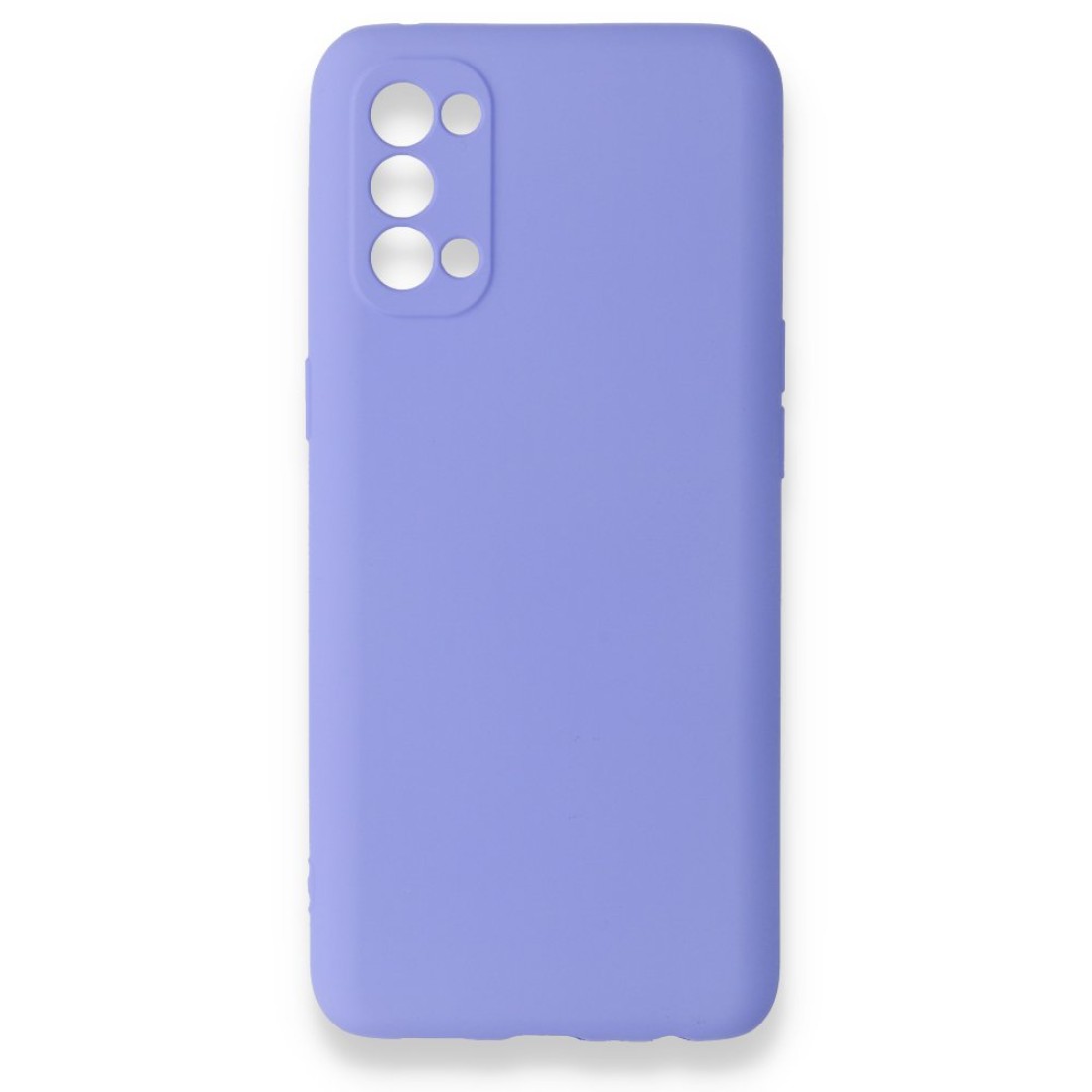  Oppo Reno 4 Kılıf First Silikon - Lila