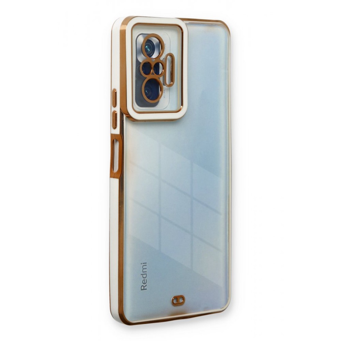  Xiaomi Redmi Note 10 Pro Kılıf Liva Lens Silikon - Beyaz