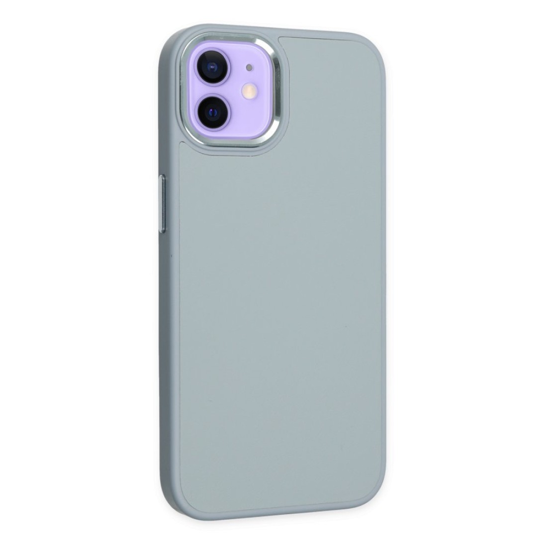 iPhone 12 Kılıf Asya Deri Silikon - Sierra Blue