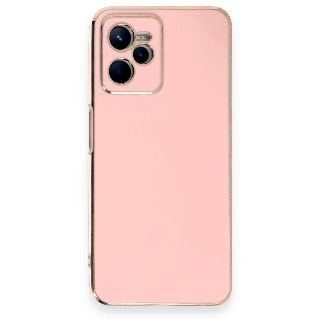  Realme C35 Kılıf Volet Silikon - Pembe