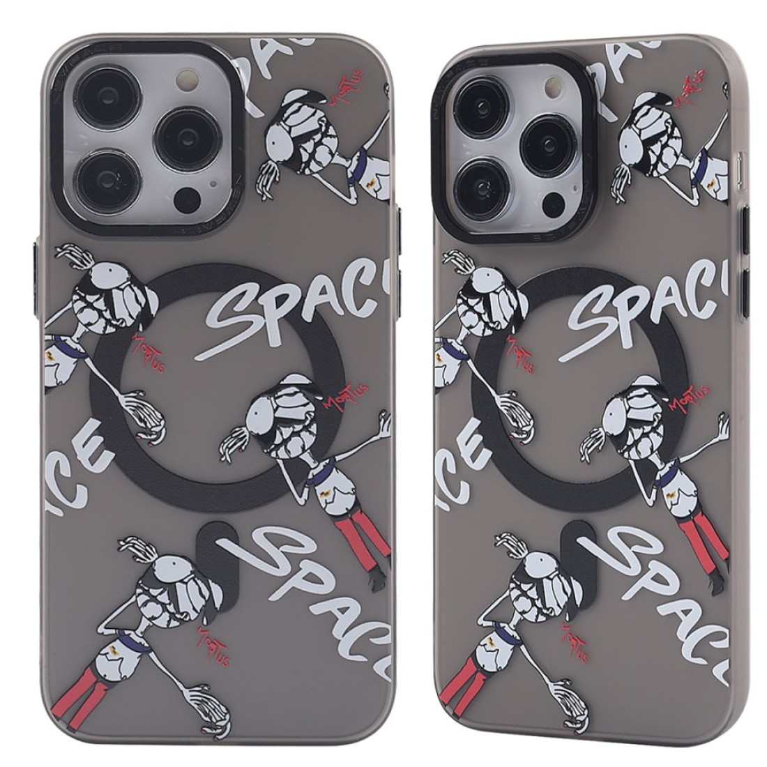  iPhone 14 Pro Kılıf Apollo Magneticsafe Desenli Kapak - Apollo Siyah - 3
