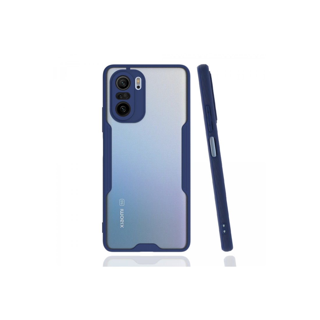  Xiaomi Redmi K40 Kılıf Platin Silikon - Lacivert