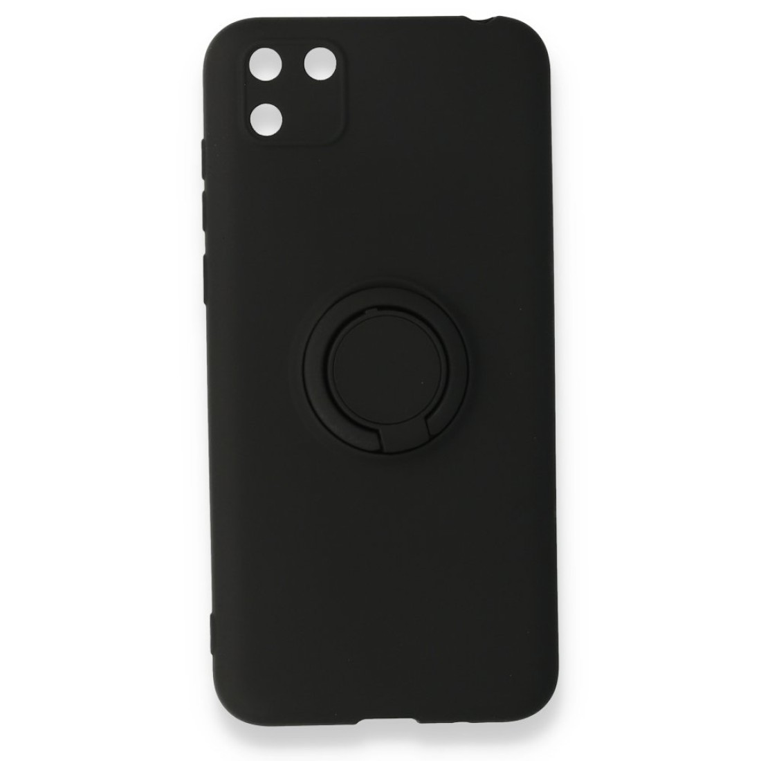  Huawei Y5P Kılıf Viktor Yüzüklü Silikon - Siyah